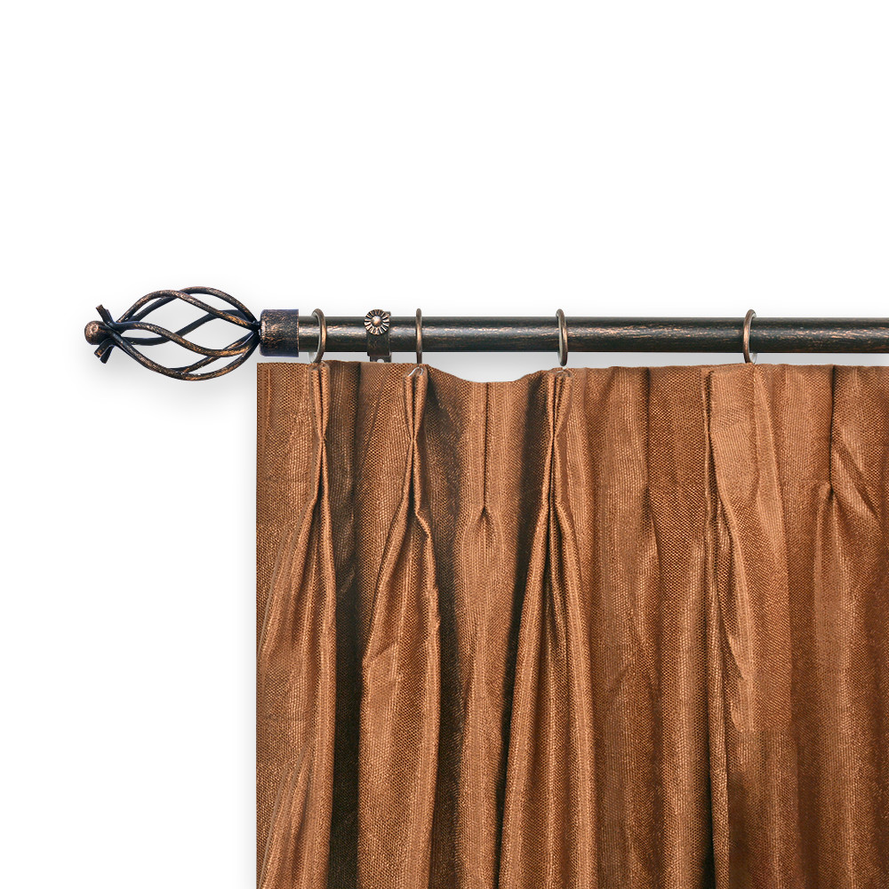 Customizable Curtain Rod Finials With Cylinder Shape Black And Red 0.6MM