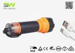 5W Type C Rechargeable Led Flashlight Plastic For Disaster Saftey Survival