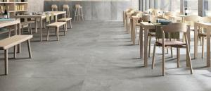 China Grey Matt Finish Tiles For Walls Acid-Resistant  Stone Look Porcelain Tile factory