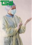 Long Sleeve Disposable 30gsm 70gsm Nonwoven Isolation Gown