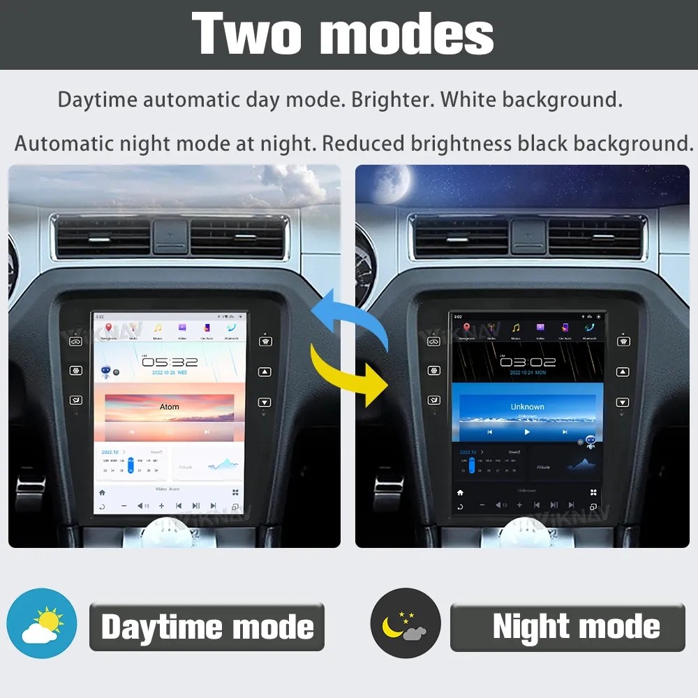 12.1 Inch Touch Screen Car radio For 2009--2013 Ford Mustang GPS Navigation Multimedia Player Wireless Carplay BT 4G