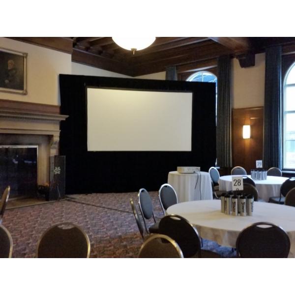 16:9 Projectors & Presentation Equipment Fast Fold Stand Up Projector Screen With Dress Kit