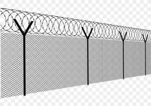 China Anping Yuanmai Line Post 60*2mm Galvanized and power coated Airport Perimeter Fencing High Security factory