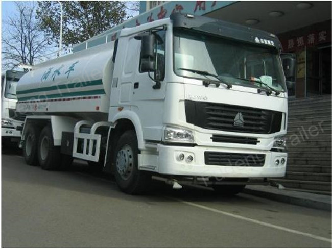Environmental Sanitation Water Tanker Truck 6 X 4 Drive Type 309KW Power