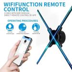 1.692MM Pixel Pitch 3D Holographic LED Fan Display Software for Outdoor