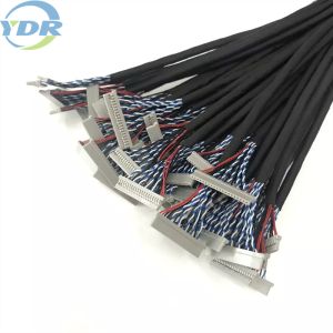 LCD Panel Screen TV Display LVDS Cable Assembly Custom Wire Harness 130mm