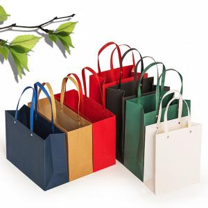 China OEM Retail Paper Bags With Handles , HY Custom Carrier Bags factory