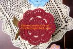 Handmade Crochet woven mat Cotton Lace Table Placemats Doilies handmade cup mat