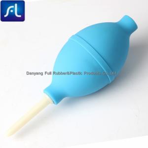 China FULI Large Outgassing Light Blue PVC Portable Light Weight Rubber Enema Bulb factory