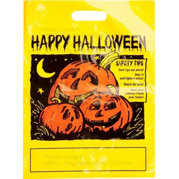 China OXO biodegradable heat seal clothing shopping carrier packaging die cut handle white plastic bag with logo bagease pack factory