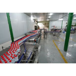 Dynamic Buffer Platform Conveyor Line For 24000BPH Bottled Water Production Line