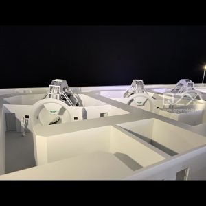 Scale Industrial Display Model CGN Proton Therapy System Models 1/40 With
