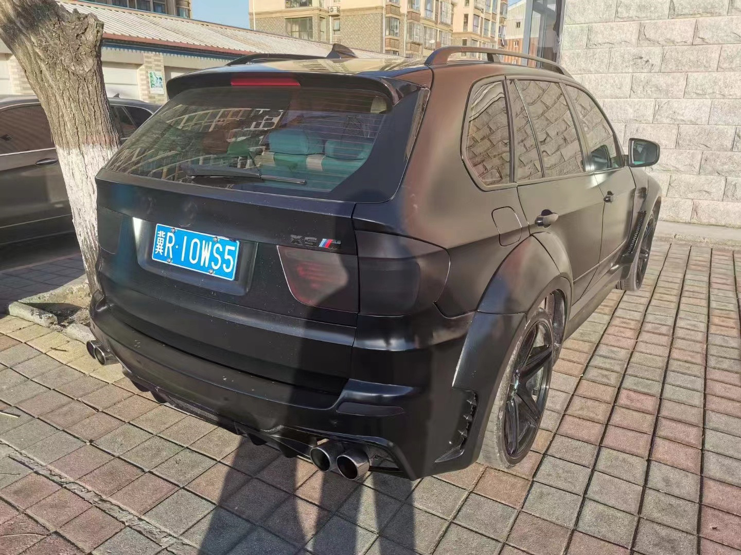 For BMW E70 E71 X5 Body Kit FPR Material X5 E70 E71 Upgrade PD Style Front and Rear Bumpers Wide Bodyki