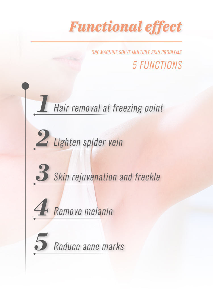 Portable IPL OPT Hair Removal Machine Permanent 300000~500000 Shots