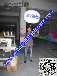 China Commercial Backpack Balloons inflatable Advertising , Inflatable Backpack Balloon With LED factory