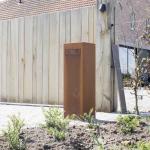 Outdoor Front Rusty Mid Century Mailbox large Metal Garden Decorative Mailboxes