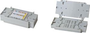 China Crooked Sleeve Slot FTTH Accessories Stackable Fiber Optic Splicing Tray YH1029 factory