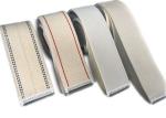 White Woven Folding Cotton Belt / Folder Machine Belt 2mm Thickness