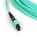 8/12/24 Cores MPO/MTP Female to LC Fiber Optic Fanout Cable , OM3 50/125 For