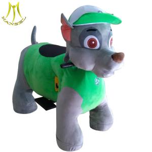 China Hansel amusement park coin operated walking motorized plush riding animals factory