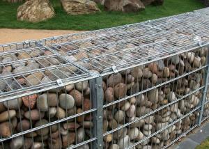 China ISO14001 2x1x0.5m Welded steel Gabion Fence System factory