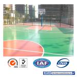 ISO9001 Badminton Court Seamless PU Sports Flooring Non-Poisonous