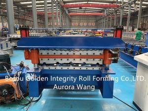 China Double Layer Cold Roll Forming Machine 12-18m/min G235 grade steel factory