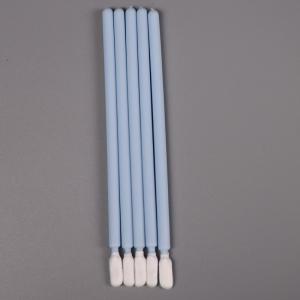 China Blue Handle PP Stick Thermally Bonded Lint Free Cleaning Swab Microfiber Swab factory