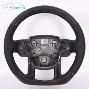 China Black Carbon Fiber Land Rover Steering Wheel Alcantara Matte Black factory
