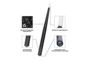 China Black Universal Eccentric Microblading Blade Holder Face Deep Biodegradable Universal Eco - Holder factory
