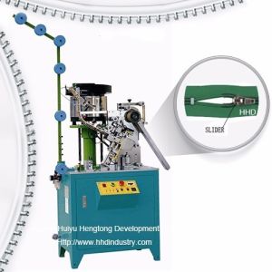 China Fully Automatic Nylon Zipper Machine with 1.5–3.0 kW Motor Power and 4800pcs/18cm/H Output for Fancy Puller Slider Mounting factory