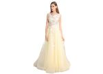 Women'S Evening Saudi Arabic Evening Dresses Floor Length Polyester Fabric