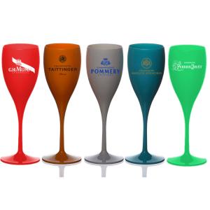 China Party 150ml Plastic Champagne Glasses Cocktail Plastic Wine Goblet Customized Color And Logo factory