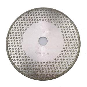 China 7 Inch Electroplated Diamond Cutting &amp; Grinding Blade Both Side Coated For Granite Marble factory
