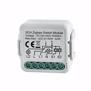 China 2CH ZigBee Smart Breaker Switch Remote App Control In IOS 8.0/Android 4.3 Systems For Home Automation Real-Time Setting on sale