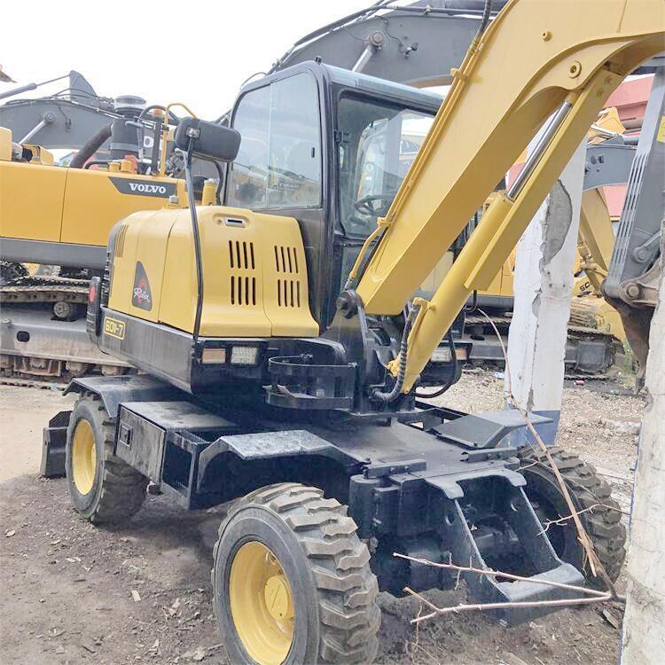 Used Hyundai 60 Wheel Excavator 6T Mini Excavator with Original Hydraulic Cylinder