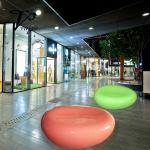 Custom Logo Resin Table Sets Garden Fiberglass Table Bench Furniture