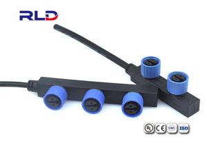 China F Type LED Screen Waterproof 2 Pin Waterproof Electrical Connectors factory