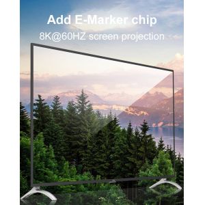 Type C / USB4 Mobile Phone Data PD Fast Charging Cable 40GBps HDMI 8K 60HZ