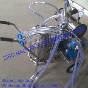 China For USA market,Vacuum Pump Typed Single Bucket Mobile Milking Machine, hot sale portable milking machine for small farms factory