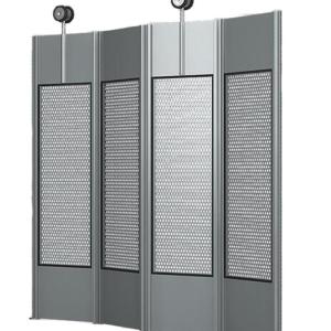 China Perforated Side Folding Shutter 150mm - 300mm Aluminum Alloy Sample Available factory
