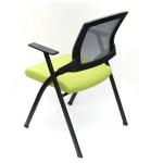 Armless Foldable Staff Ergonomic Office Chair With Metal Frame / Ergo Desk Chair