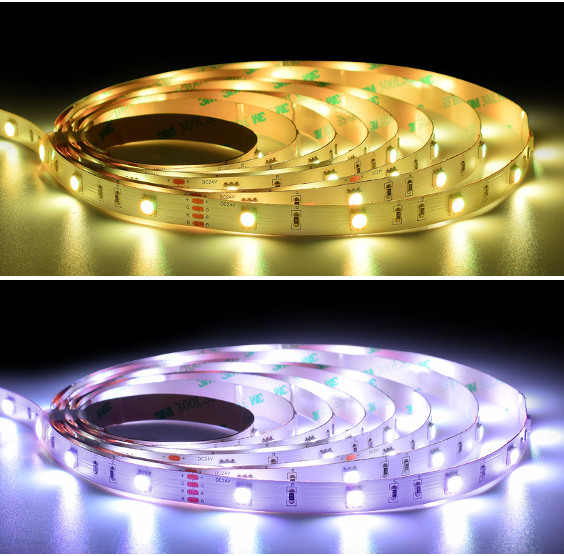 IP20 IP65 IP67 IP68 waterproof high quality led strip DC12V/24V 30 leds 5050 RGBW LED strip outdoor display
