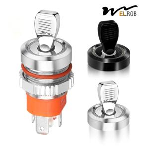 China 16mm 16A Metal Toggle Switch LED Light Spare Parts Push Button Toggle Switch factory