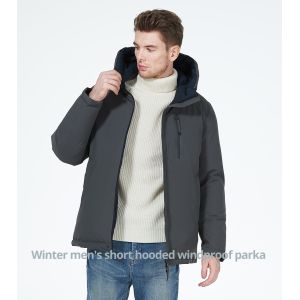 China Front Back Wear Downs Coat Polyester Winter Jacket Business Casual factory