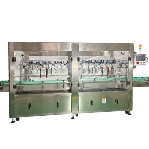 China Automatic Filling Screw Capping Double Side Labeling Production Line for Shower Gel factory