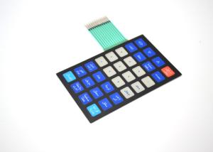 China Custom Tactile Membrane Keyboard 100mmx70mm With Back Adhesive 3M467 factory