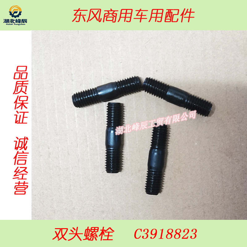 Auto Parts Used for Dongfeng/Dcec Kinland Cummins Motor--Double Ending Bolt C3918823