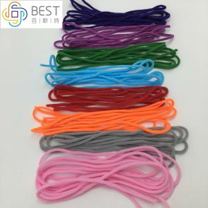 China Face Mask Colour Elastic Bands Earloop Strap 2.8mm 3mm factory