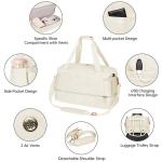 Custom Materials Sports Travel Duffel Bag With Usb Charging Port Wet Dry